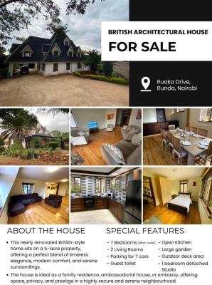 Exquisite 7 Ensuite Bedroom Residence, Runda, Runda, Westlands, Nairobi, House for Sale