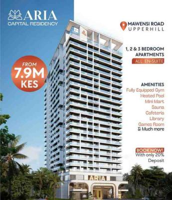 3 Bedroom Apartment in Upper Hill, Upper Hill, Kilimani, Nairobi, Apartment for Sale