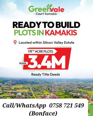 Ready to Build Plots at Kamakis Corner, Ruiru -- 3KM Off Eastern Bypass