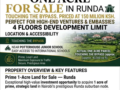 1 Acre Land in Runda