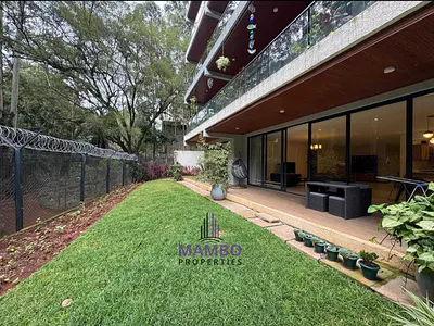 4 Bedroom Furnished Garden Apartment with Excellent Amenities. — Peponi Rd, Spring Valley, Nairobi