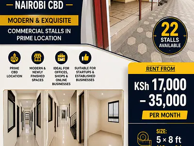 Modern & Exquisite Commercial Stalls in a Prime CBD Location! — Nairobi CBD, Nairobi Central, Nairobi
