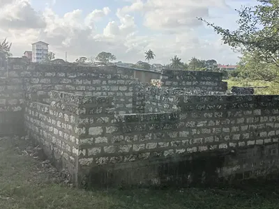 50 by 100 Plot with Unfinished 3 Bedroom — Bamburi, Mombasa